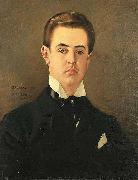 Vaclav Brozik A Portrait of the Artist Son, Maurice oil on canvas
